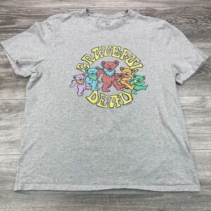 Grateful Dead Shirt Mens XL Gray Gap Dancing Bears Retro Deadheads Band Adults